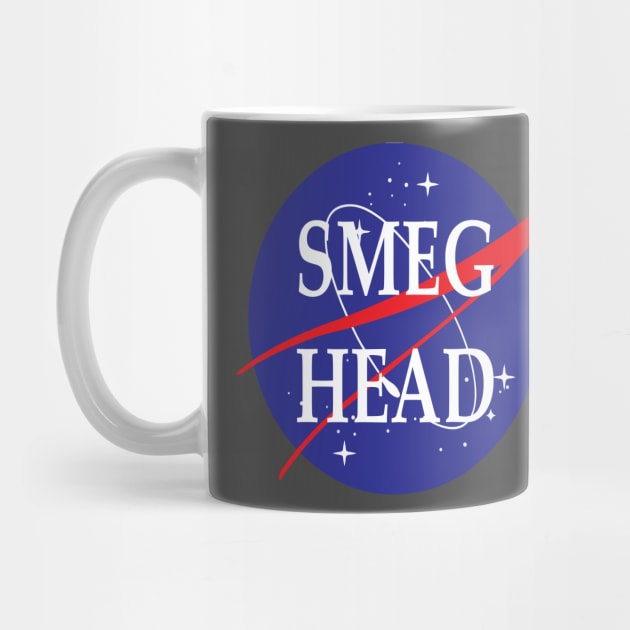 Smeg Head Nasa Logo Red Dwarf by Prolifictees